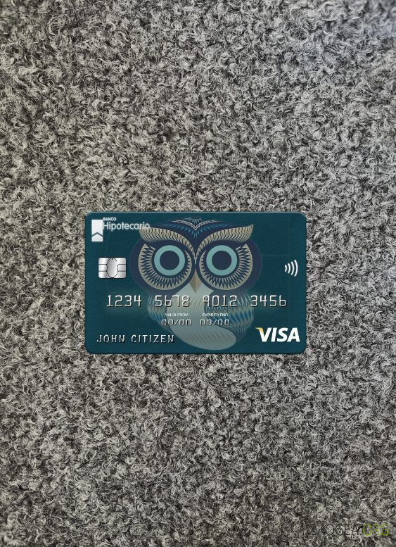 Avant de la carte visa de la banque Argentine Hipotecario